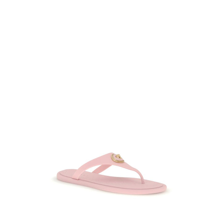 Multicolor Rubber Flip-Flop Sandals Versace