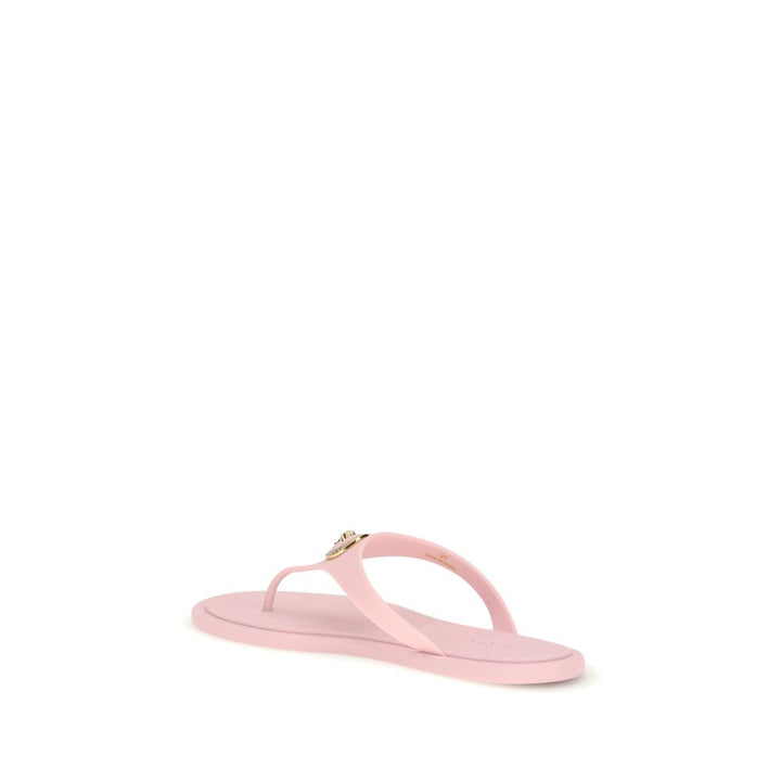 Multicolor Rubber Flip-Flop Sandals Versace