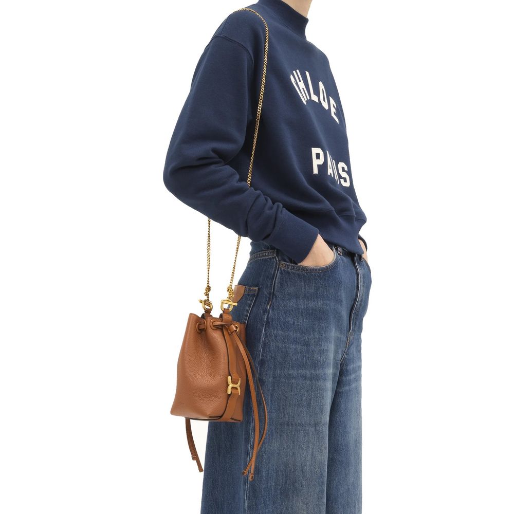 Brown Calfskin Backet Bag Chloé