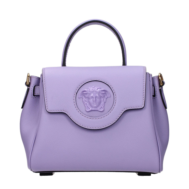 Pink Leather Handbag Versace