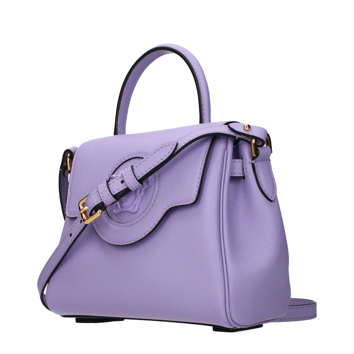 Pink Leather Handbag Versace