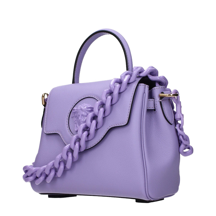Pink Leather Handbag Versace