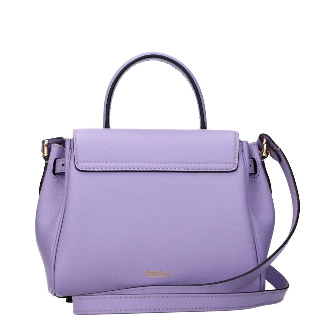Pink Leather Handbag Versace