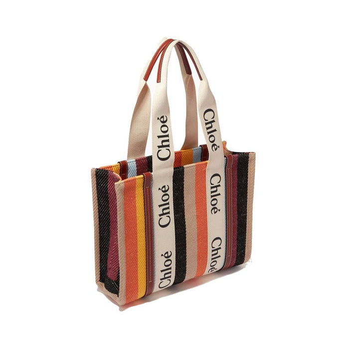 Beige Linen Tote Bag Chloé