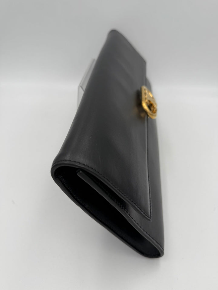 CELINE TRIOMPHE Black Clutch Celine