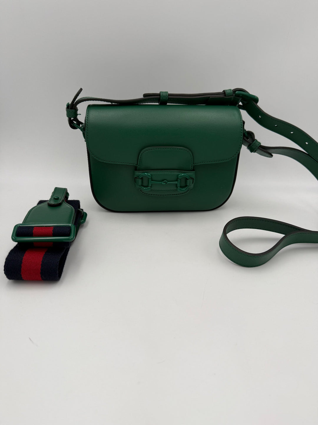 GUCCI HORSEBIT 1955 Emerald Handbag Gucci
