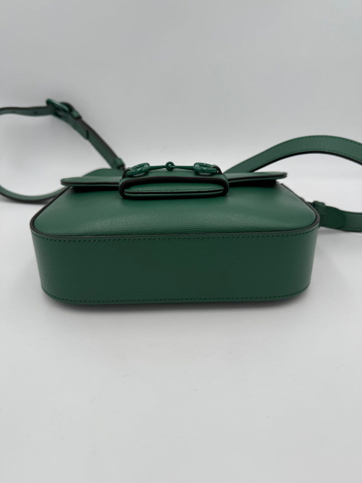 GUCCI HORSEBIT 1955 Emerald Handbag Gucci
