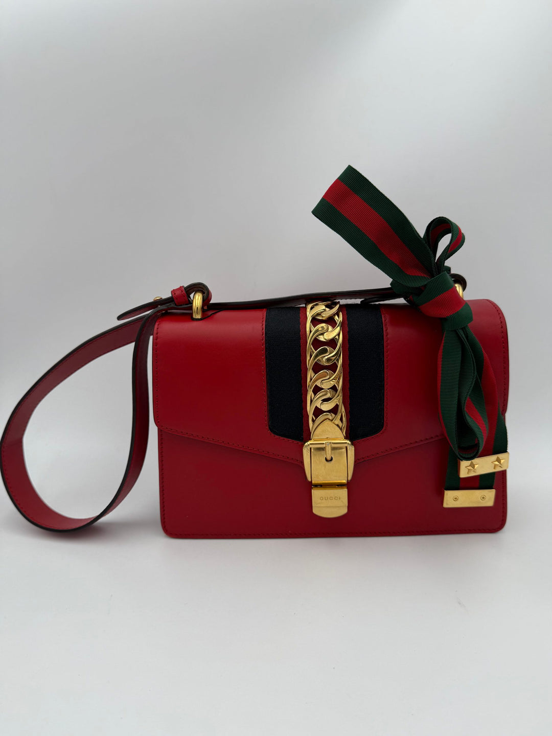 GUCCI SYLVIE Red Handbag Gucci