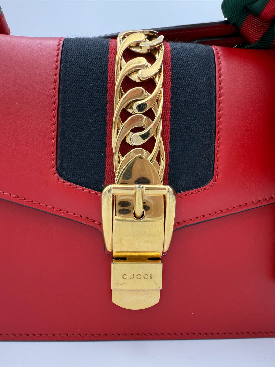 GUCCI SYLVIE Red Handbag Gucci
