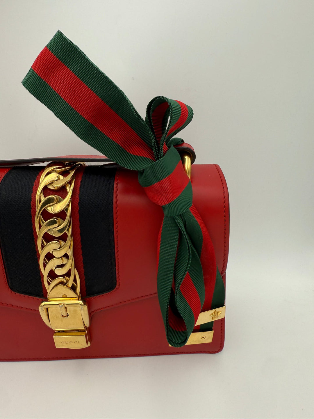 GUCCI SYLVIE Red Handbag Gucci