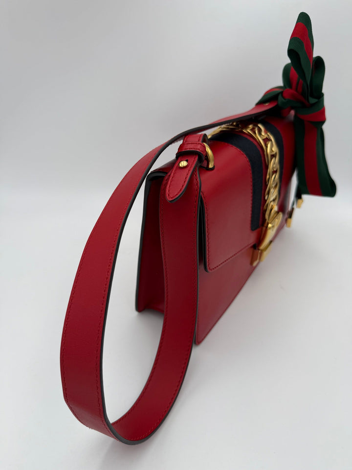 GUCCI SYLVIE Red Handbag Gucci