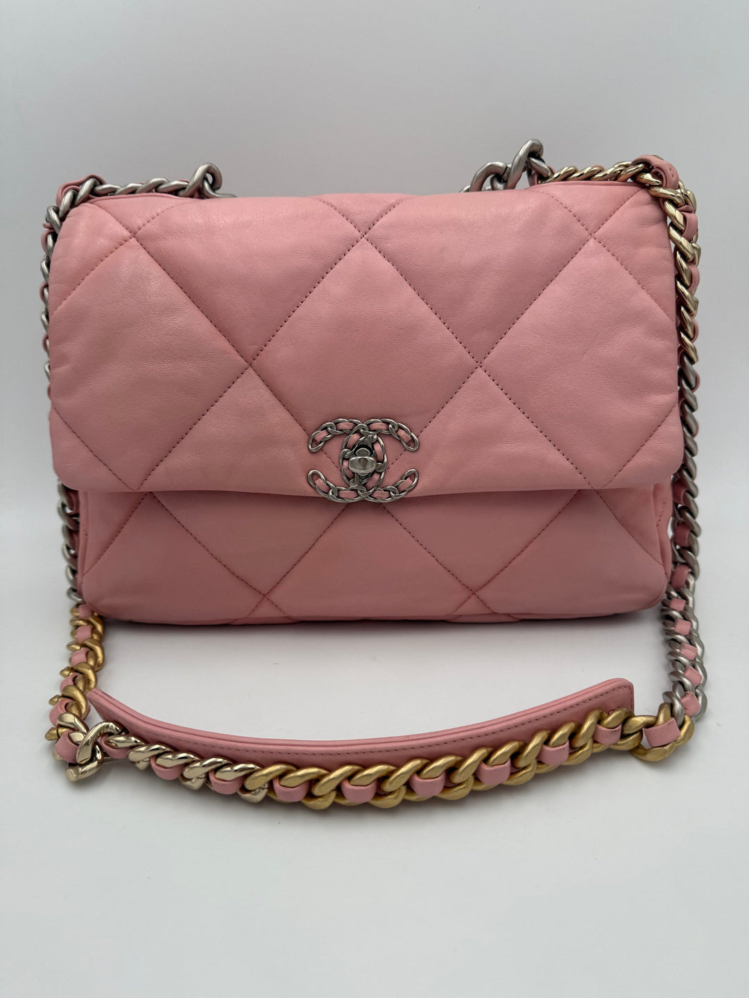 CHANEL 19 Medium Pink Handbag Chanel