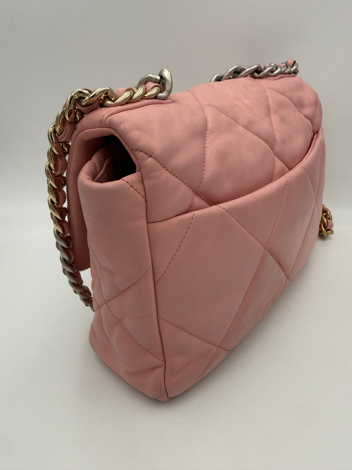 CHANEL 19 Medium Pink Handbag Chanel