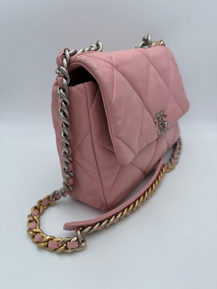 CHANEL 19 Medium Pink Handbag Chanel