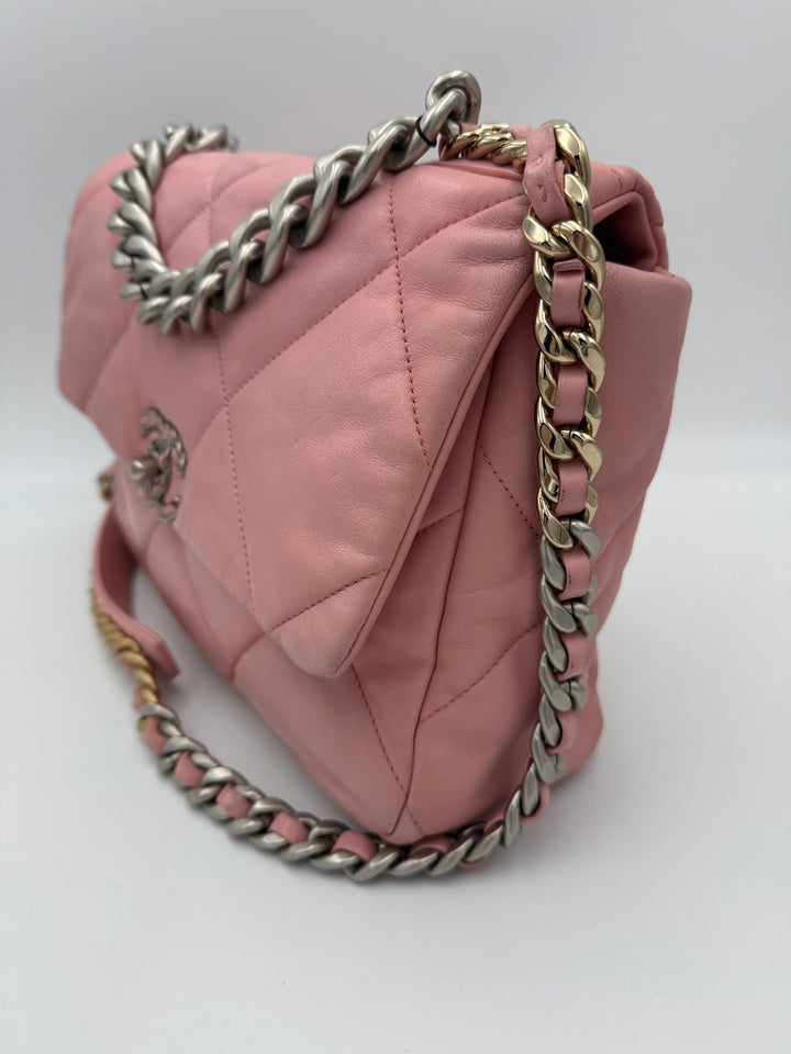 CHANEL 19 Medium Pink Handbag Chanel
