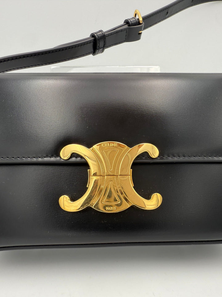 CELINE CLAUDE TRIOMPHE Black Handbag Celine