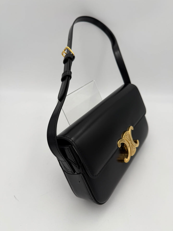 CELINE CLAUDE TRIOMPHE Black Handbag Celine