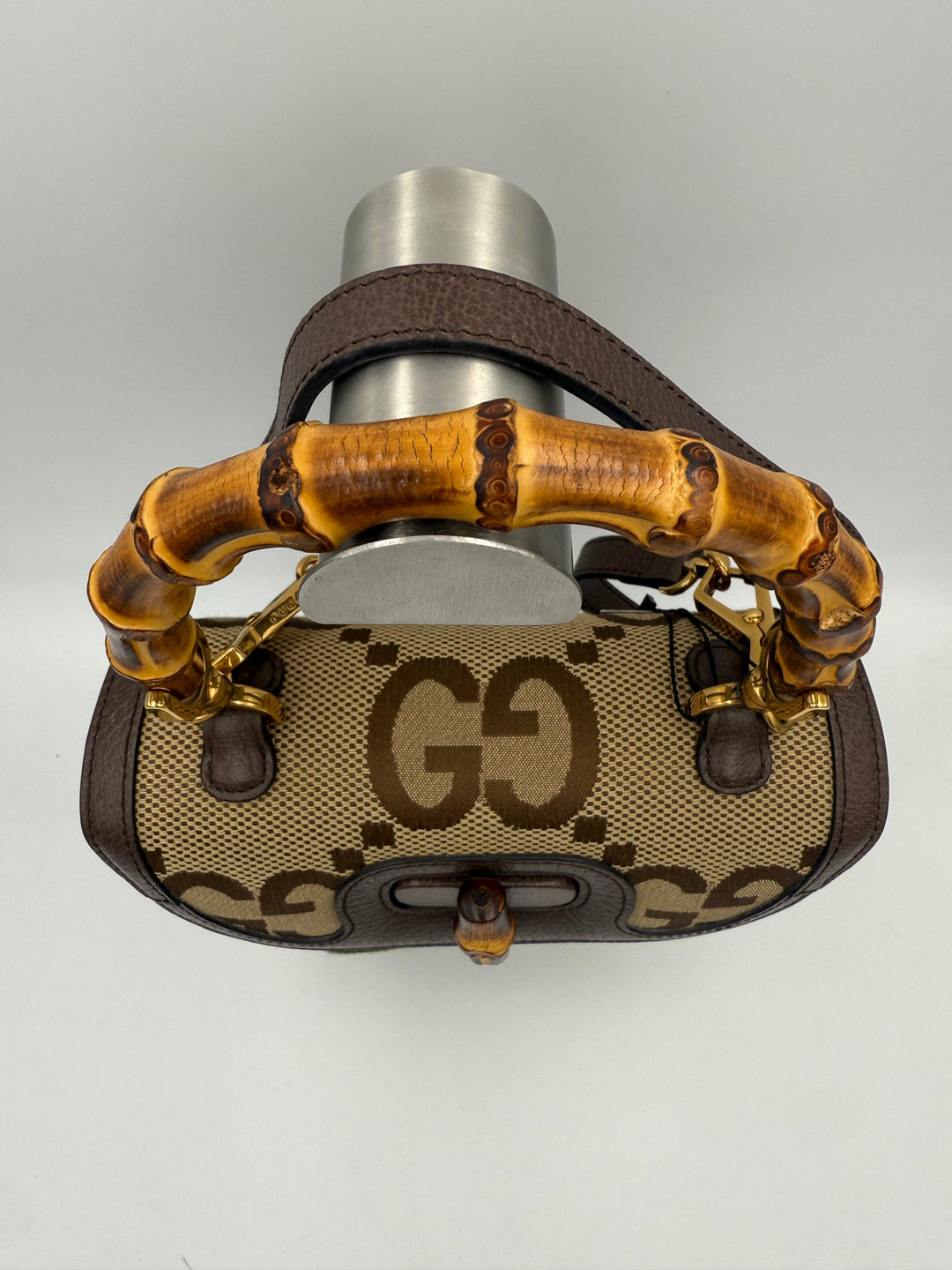 GUCCI BAMBOO 1947 GG Canvas Handbag Gucci