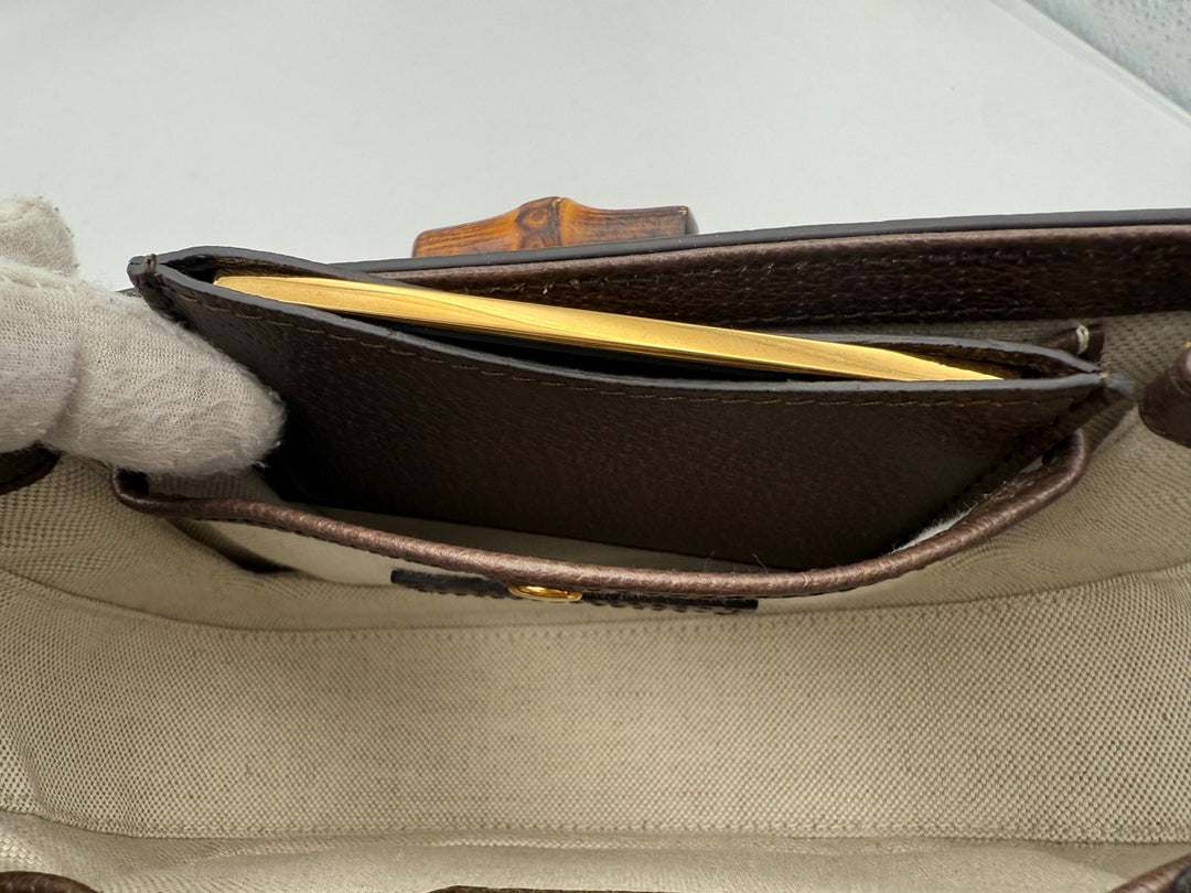 GUCCI BAMBOO 1947 GG Canvas Handbag Gucci