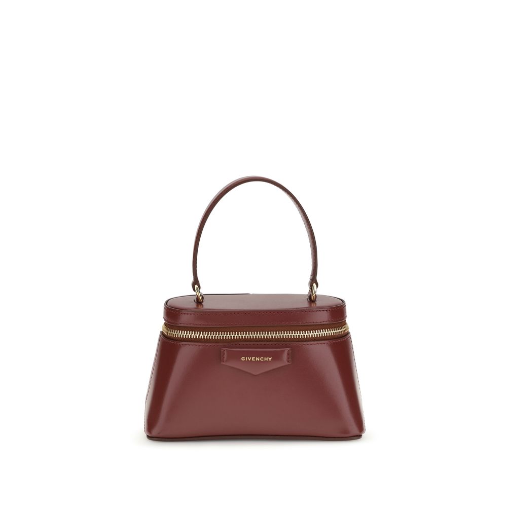 Burgundy Calf Leather Bos Taurus Handbag Givenchy