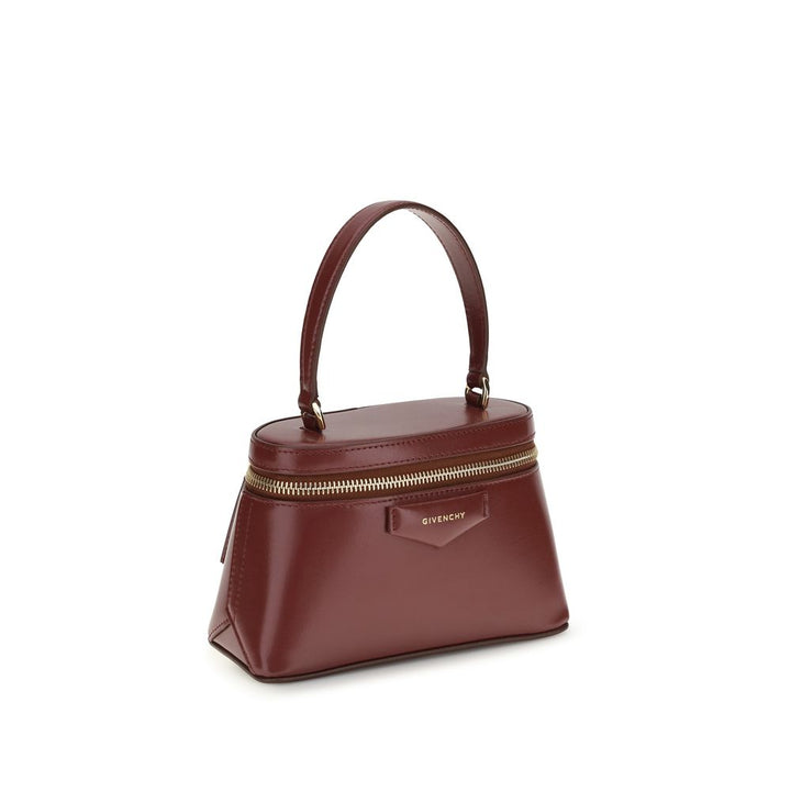 Burgundy Calf Leather Bos Taurus Handbag Givenchy