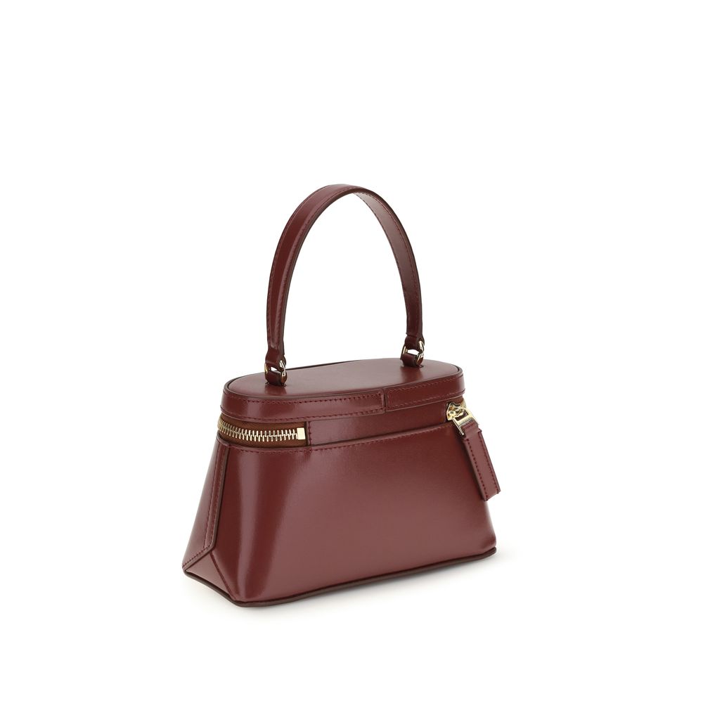 Burgundy Calf Leather Bos Taurus Handbag Givenchy
