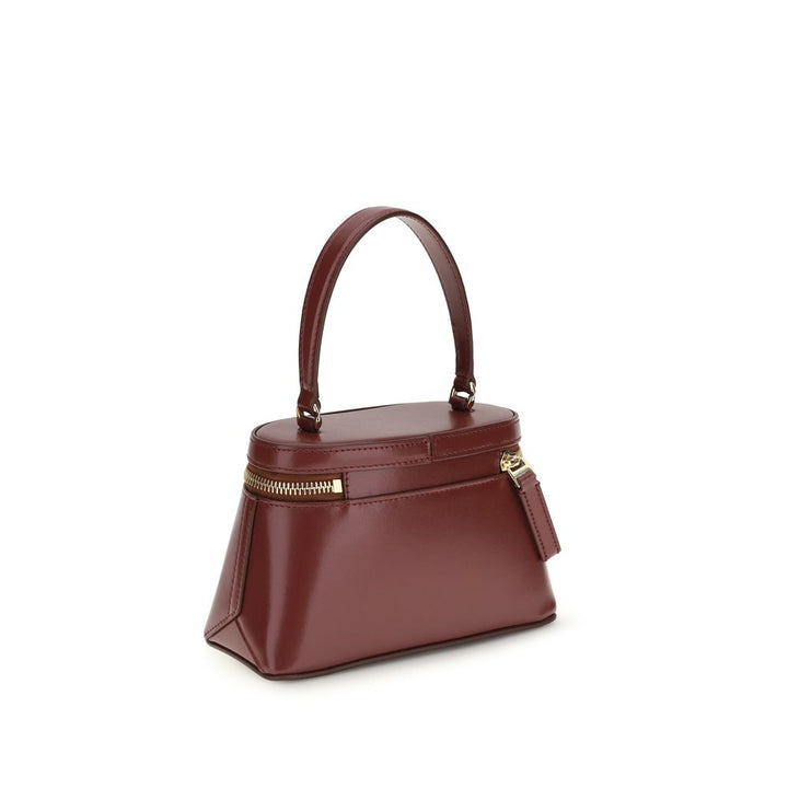 Burgundy Calf Leather Bos Taurus Handbag Givenchy