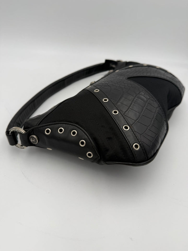 VERSACE Shoulder Bag in Studded Leather Versace