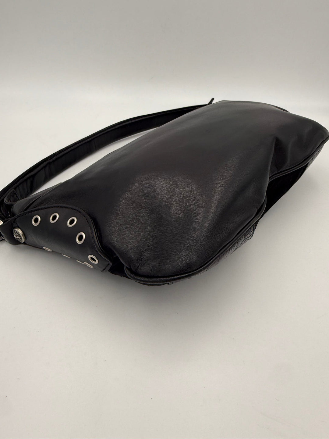 VERSACE Shoulder Bag in Studded Leather Versace