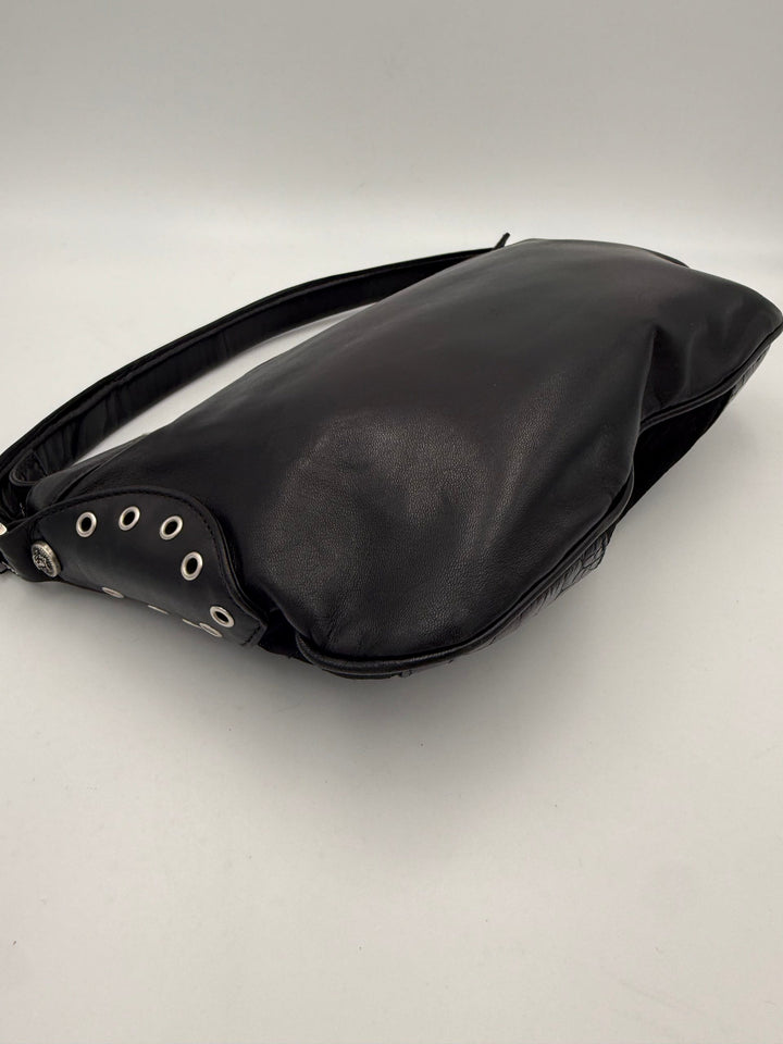 VERSACE Shoulder Bag in Studded Leather Versace