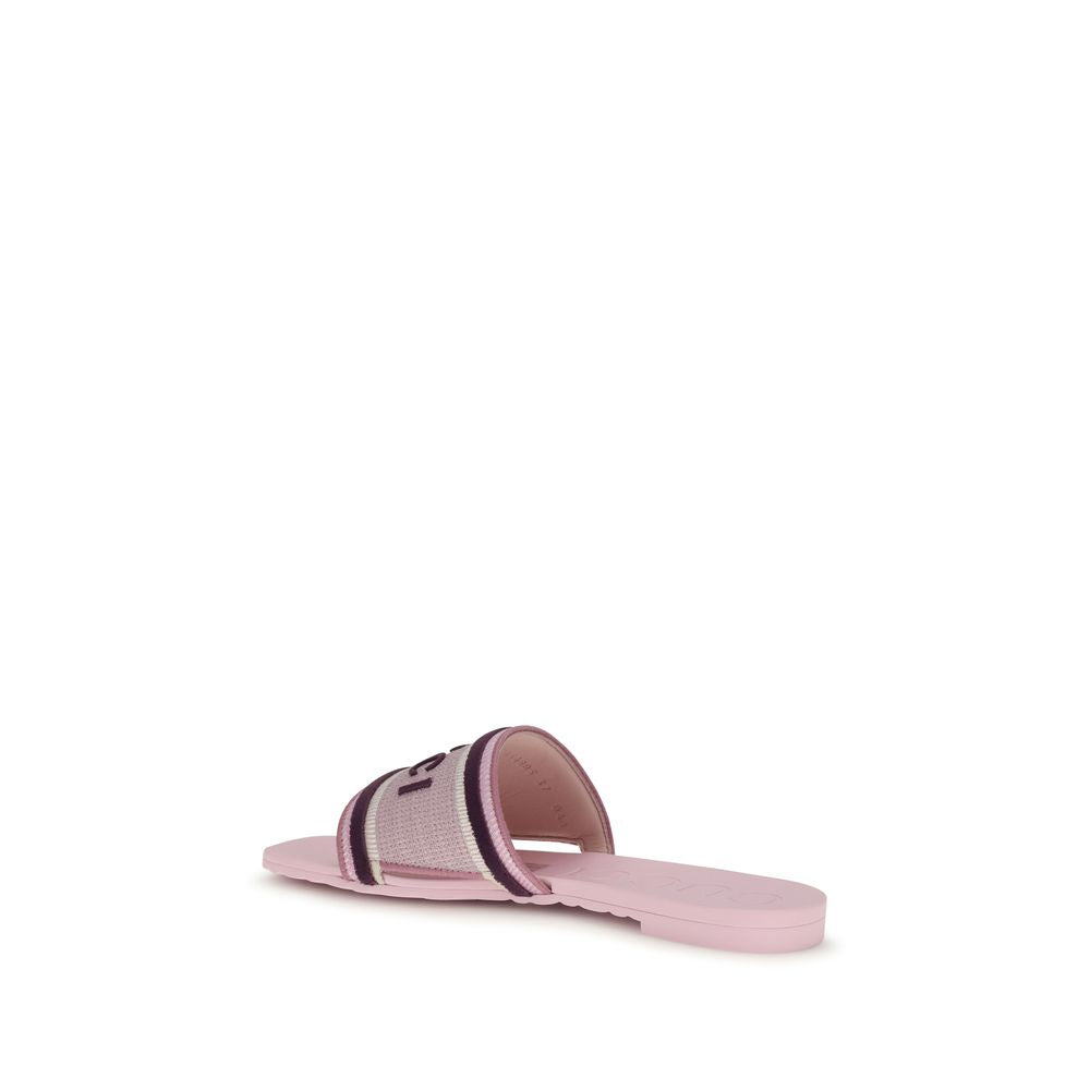 Multicolor Cotton Flat Sandals Gucci