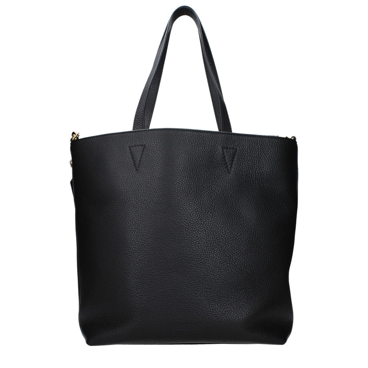 Black Leather Shoulder Bag Versace