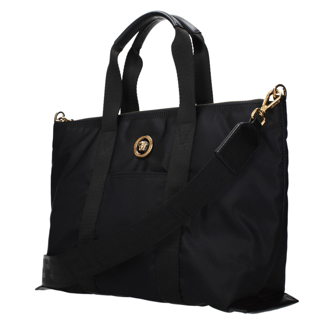 Black Nylon Handbag Versace