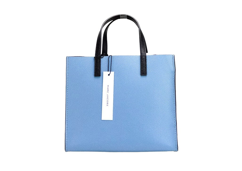 Marc Jacobs Grind Mini Blue Heaven Colorblock Leather Tote Crossbody Bag Purse Marc Jacobs