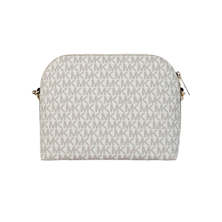 Michael Kors Women'S Back Slip Pocket Signature Canvas Crossbody Bag, Vanilla Michael Kors
