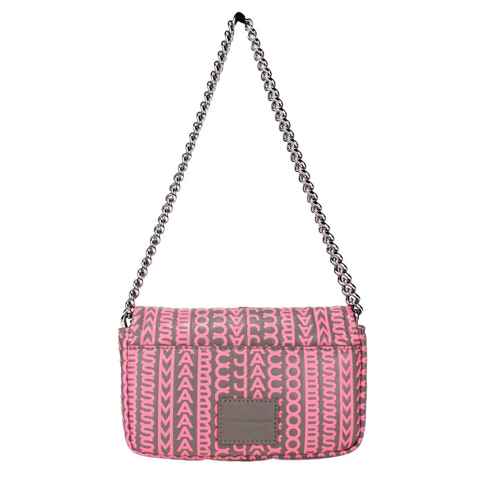 Marc Jacobs Neon Pink The Monogram Leather J Marc Mini Shoulder Bag Crossbody Marc Jacobs