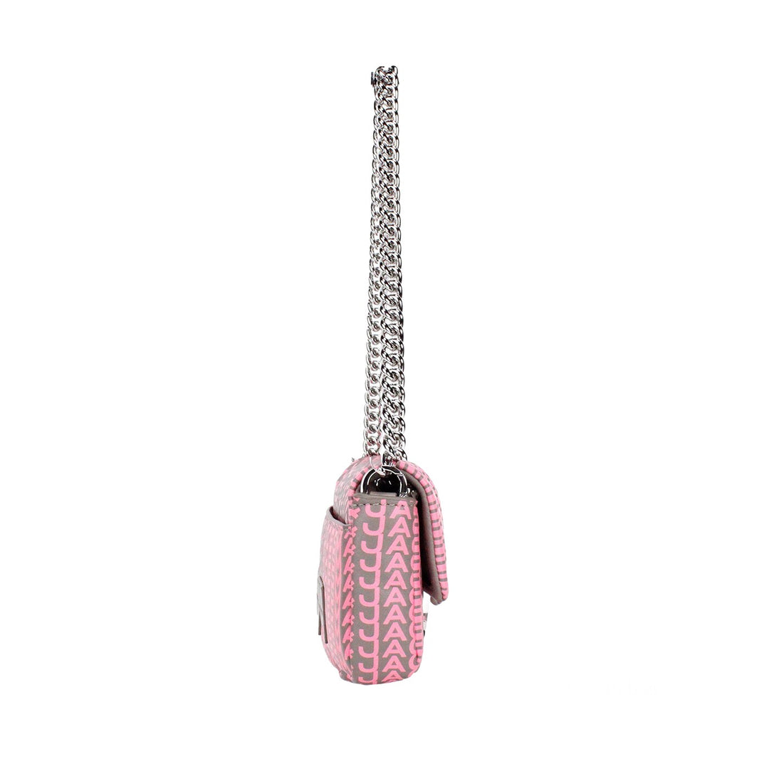 Marc Jacobs Neon Pink The Monogram Leather J Marc Mini Shoulder Bag Crossbody Marc Jacobs