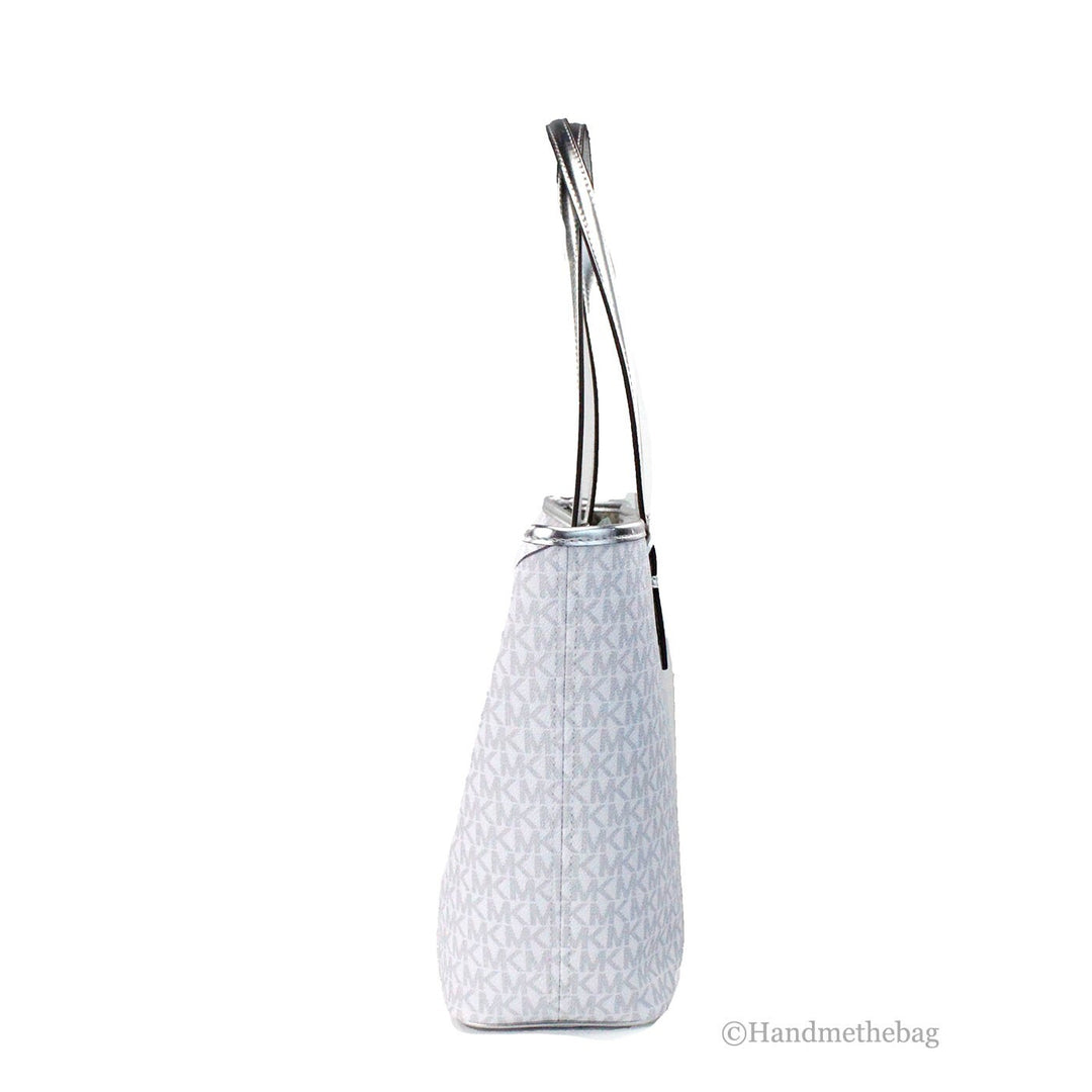 Michael Kors Jet Set Travel Girls Medium Signature Carryall Tote White MK Michael Kors