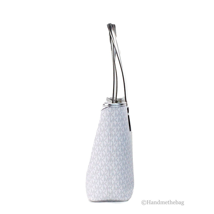 Michael Kors Jet Set Travel Girls Medium Signature Carryall Tote White MK Michael Kors