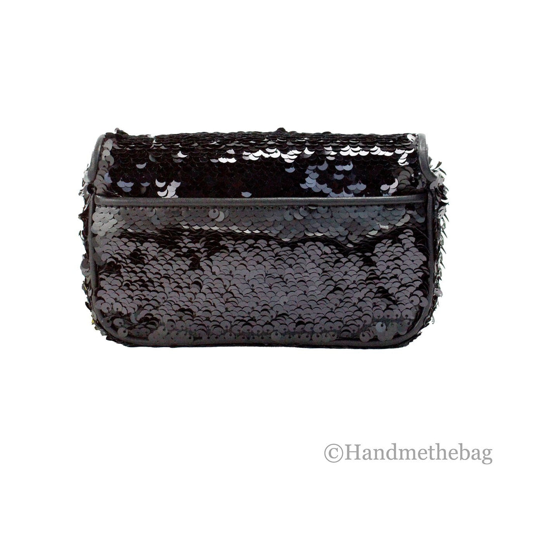 Marc Jacobs The Mini J Marc Shoulder Bag Black Sequined Crossbody Bag Marc Jacobs