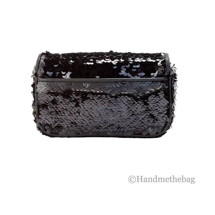 Marc Jacobs The Mini J Marc Shoulder Bag Black Sequined Crossbody Bag Marc Jacobs