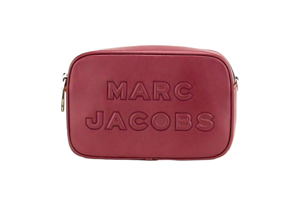 Marc Jacobs Flash Pomegranate Smooth Leather Embossed Camera Crossbody Bag Purse Marc Jacobs