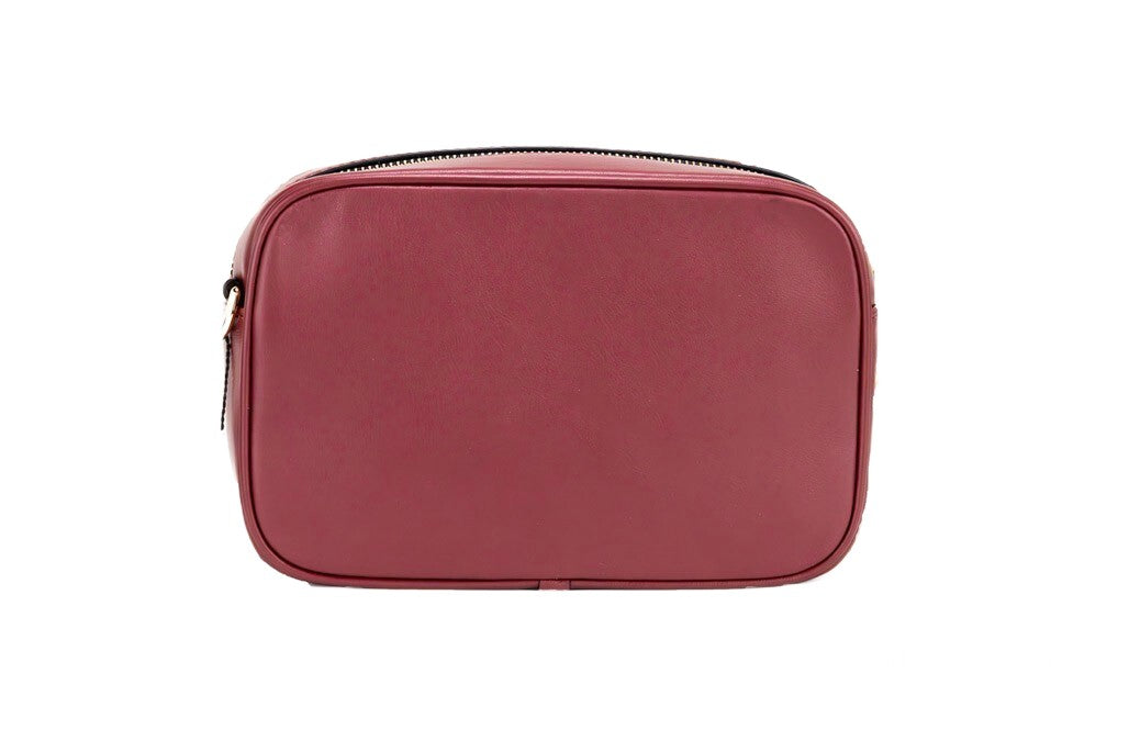 Marc Jacobs Flash Pomegranate Smooth Leather Embossed Camera Crossbody Bag Purse Marc Jacobs