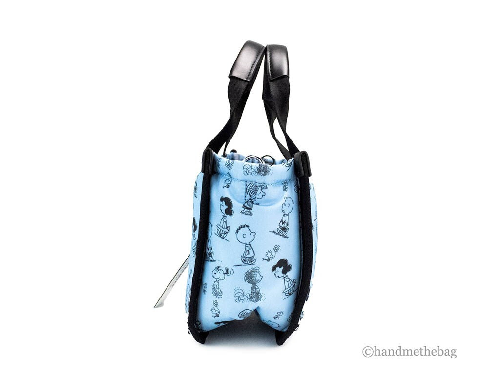 Marc Jacobs X Peanuts Air Blue Mini Puffy Nylon Tote Crossbody Bag Handbag Purse Marc Jacobs