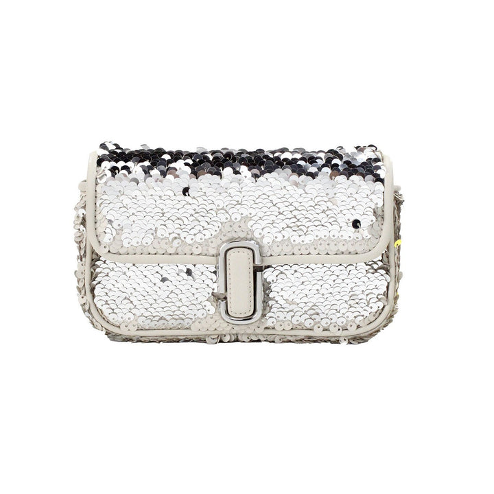 Marc Jacobs The Mini J Marc Shoulder Bag Cream Sequined Crossbody Bag Marc Jacobs