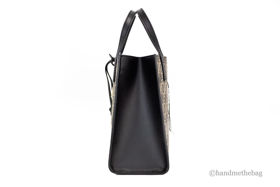 Marc Jacobs Mini Grind Signet Printed Leather Crossbody Tote Handbag Purse Marc Jacobs