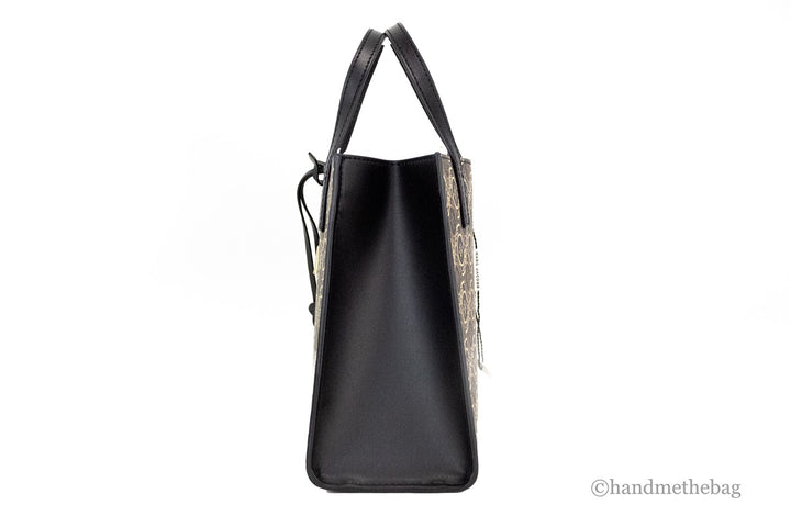 Marc Jacobs Mini Grind Signet Printed Leather Crossbody Tote Handbag Purse Marc Jacobs