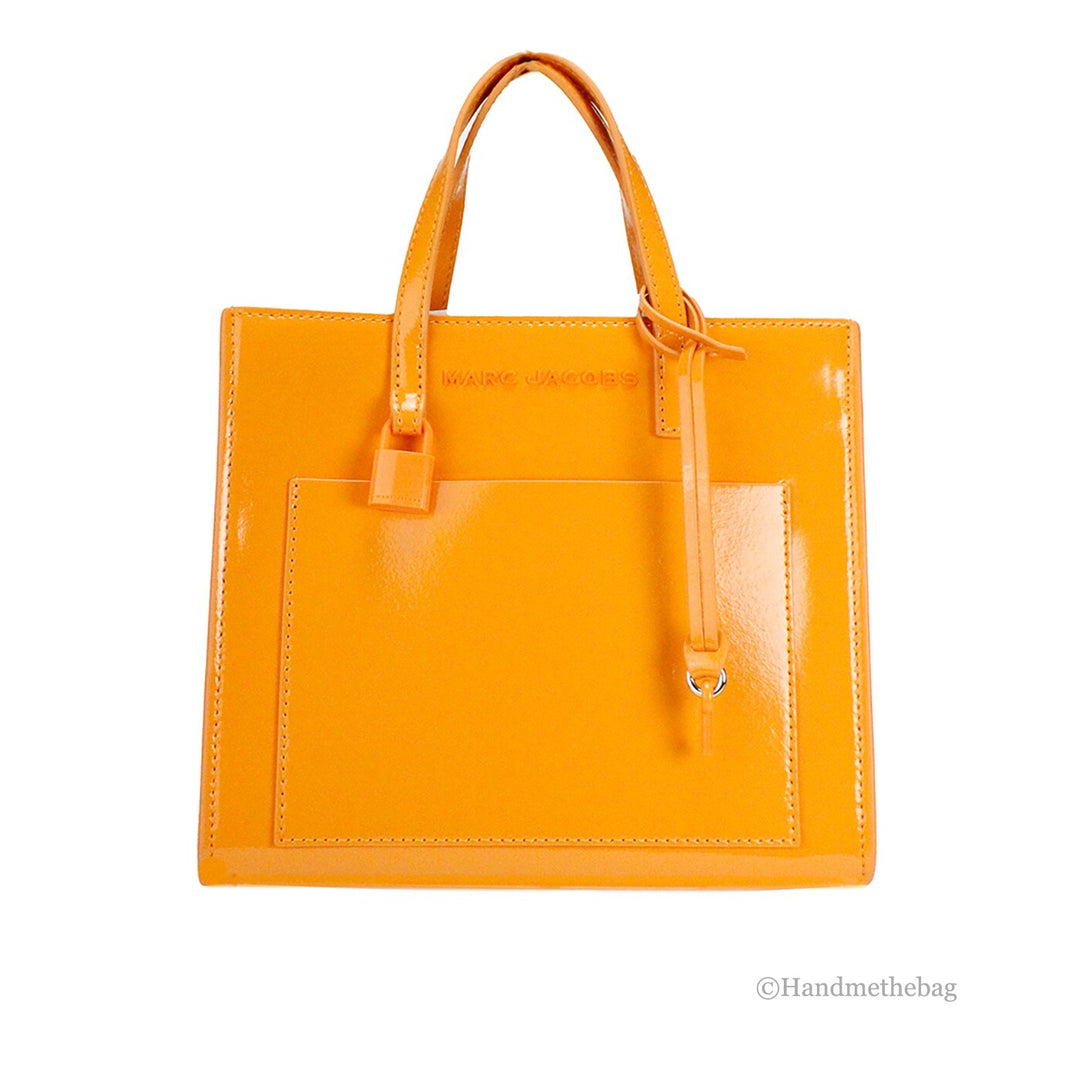 Marc Jacobs Mini Grind Scorched Patent Leather Crossbody Tote Bag Purse Marc Jacobs