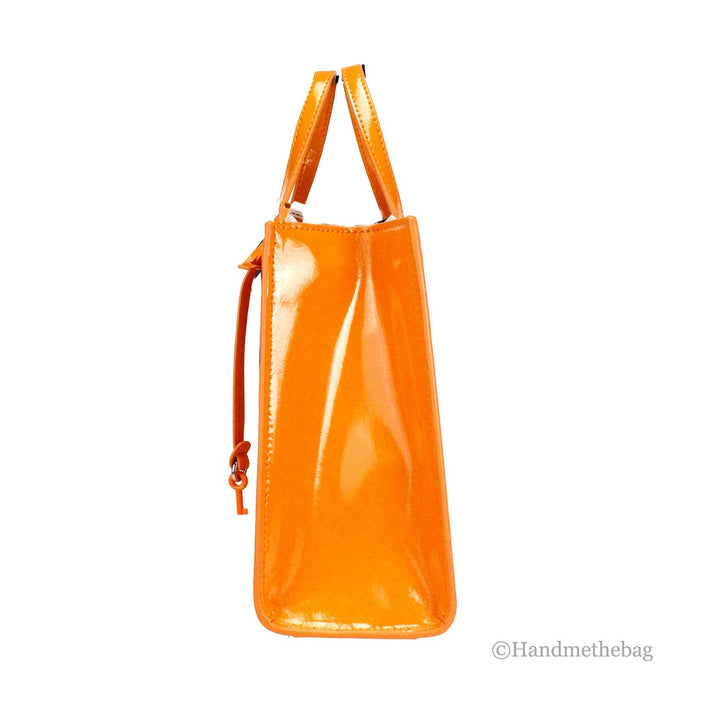 Marc Jacobs Mini Grind Scorched Patent Leather Crossbody Tote Bag Purse Marc Jacobs