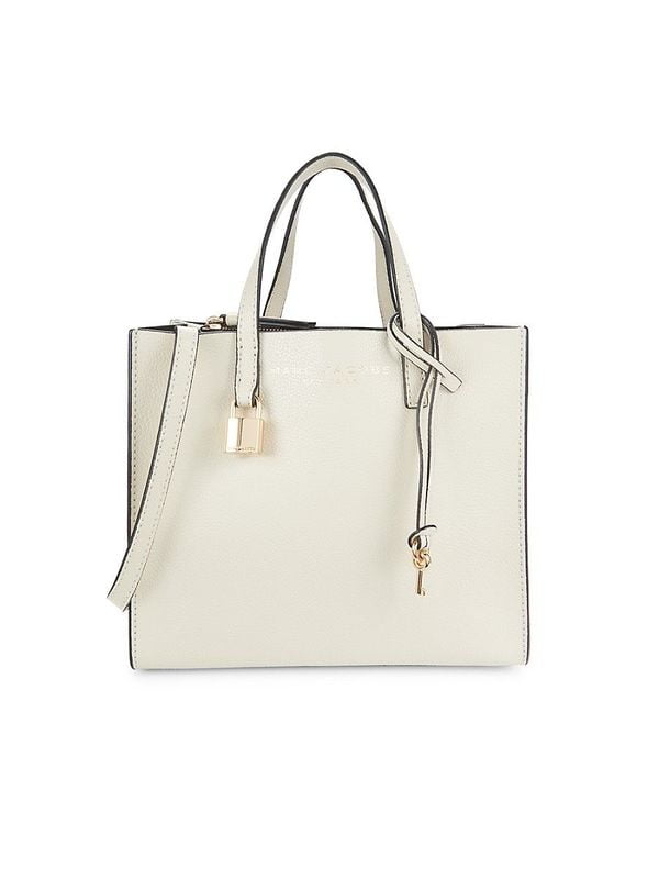 Women'S Mini Pebbled Tote - Marshmallow Marc Jacobs